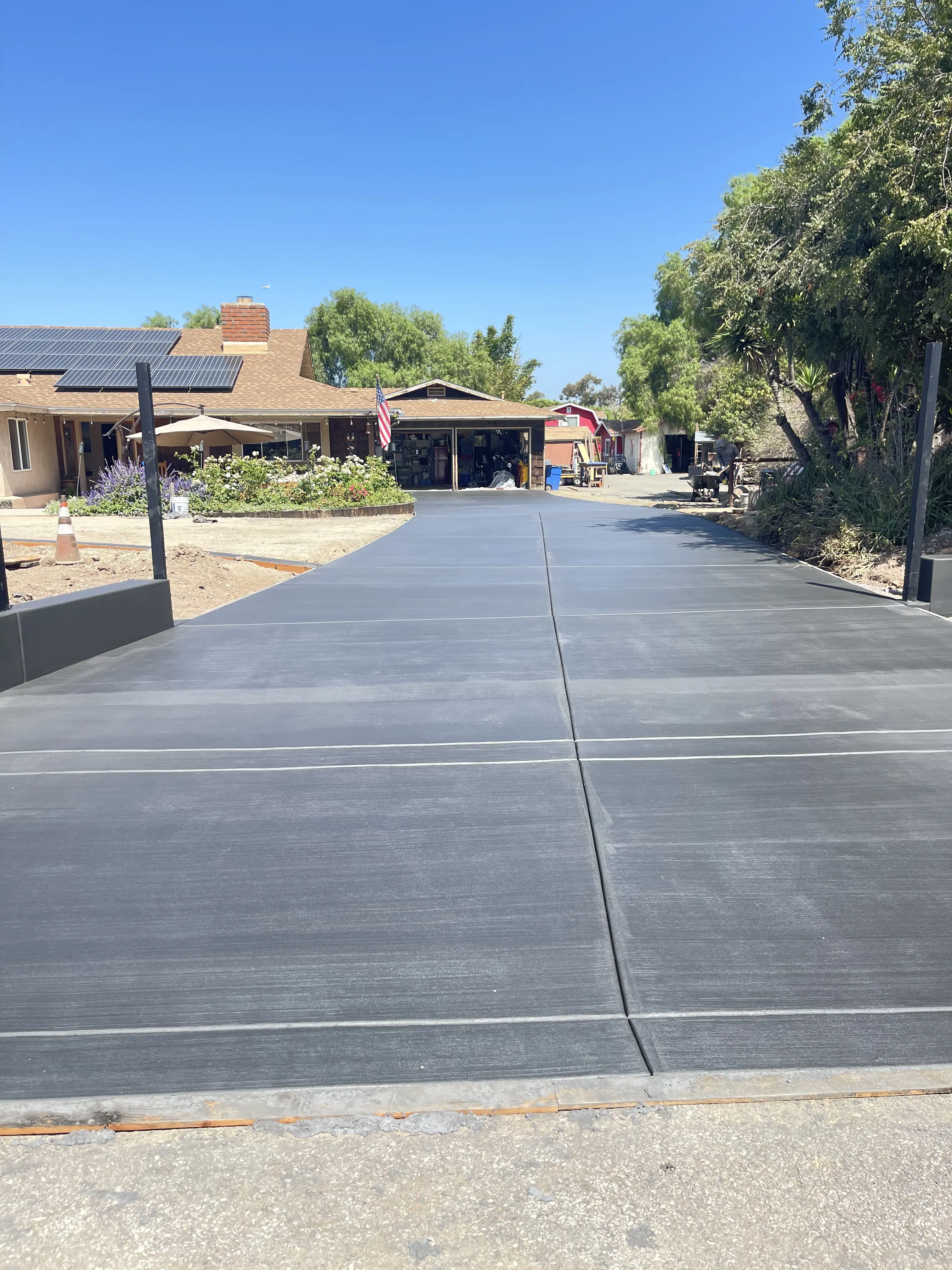 after photo of concrete construction