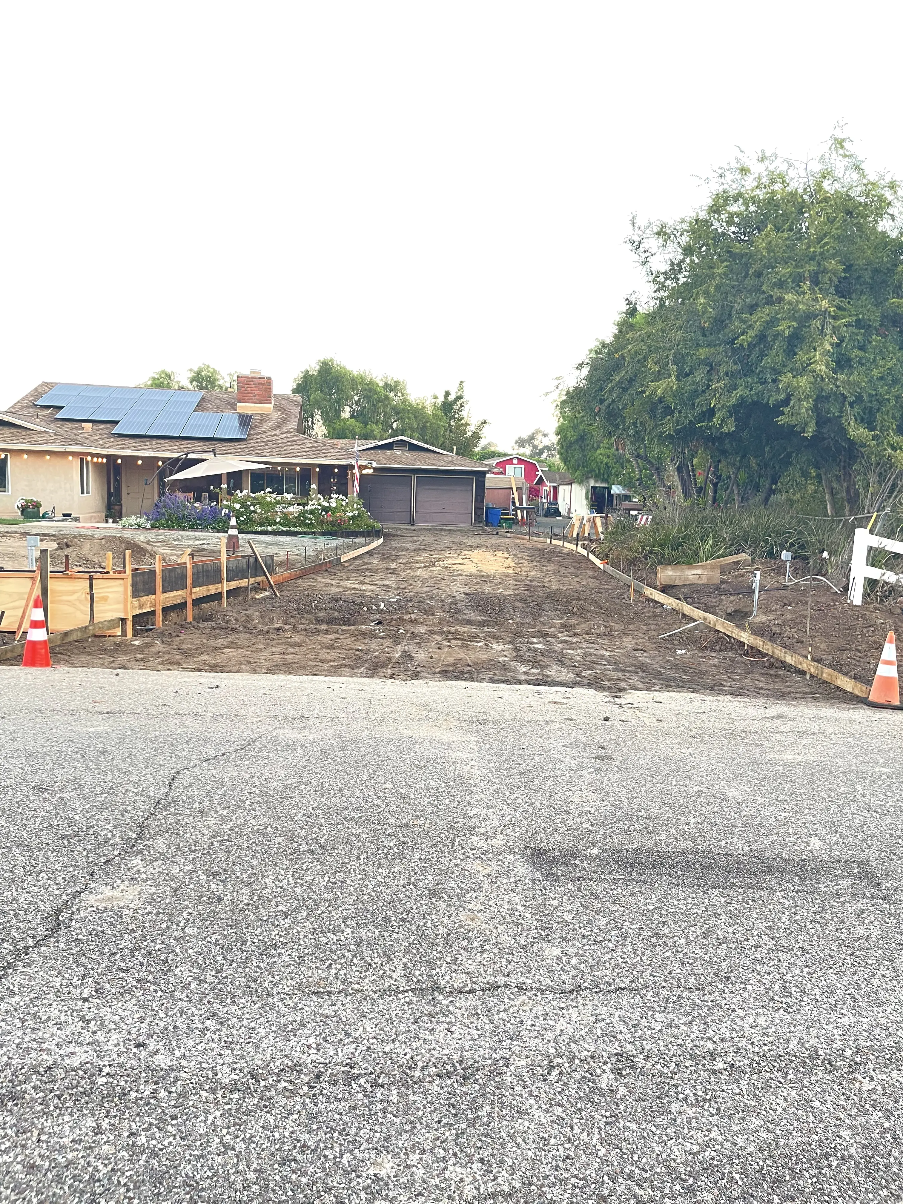 before photo of concrete concstruction